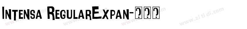 Intensa RegularExpan字体转换